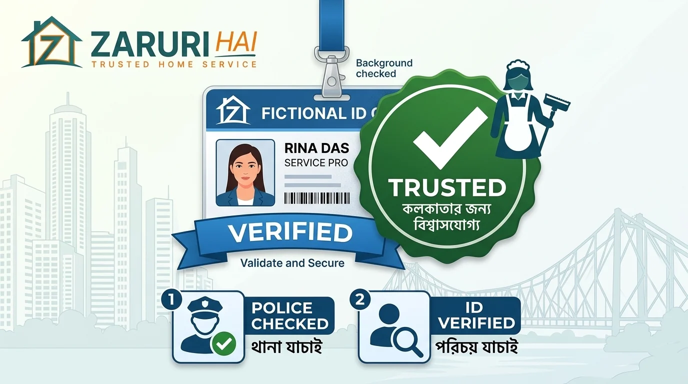 Verified maid service in Kolkata 6 Background-verified and ID-checked maids in Kolkata