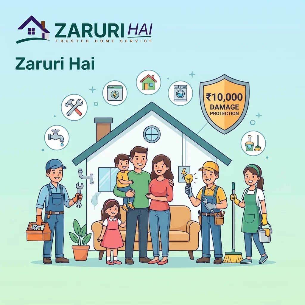 Zaruri Hai Rs.10,000 property damage cover guarantee on every home service booking Kolkata