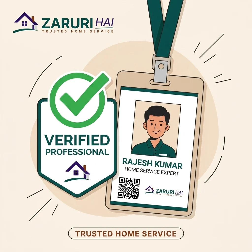 Zaruri Hai 7-step verified professional badge Kolkata home service