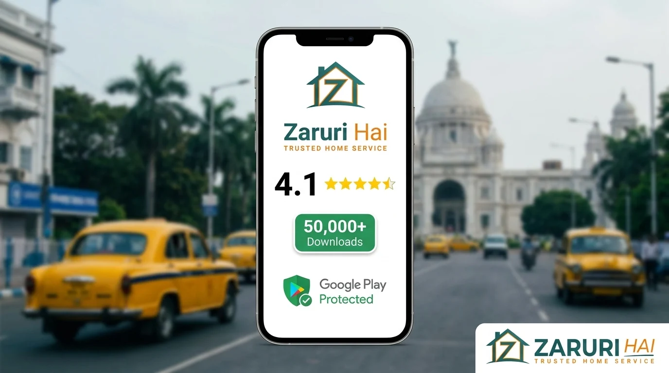 On-demand cook 7 Zaruri Hai app rated 4.1 stars with 50,000+ downloads