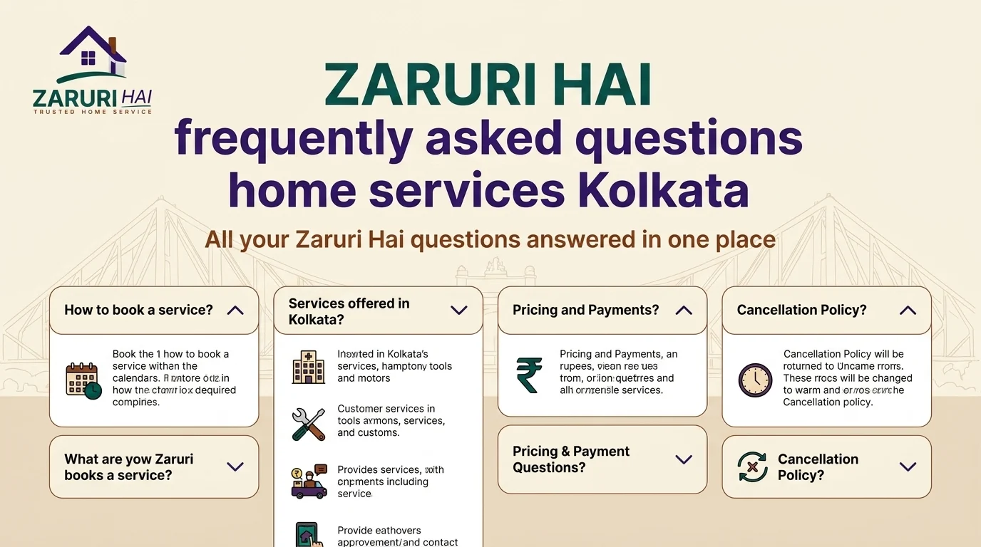 Zaruri Hai frequently asked questions home services Kolkata
